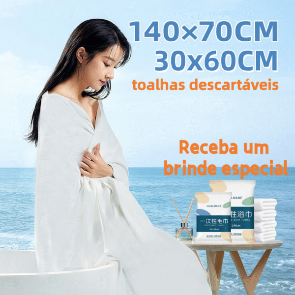 Receba um brinde especial 葡语 Biquíni 3 Peças Floral Moda Praia + Brinde 2 Toalhas