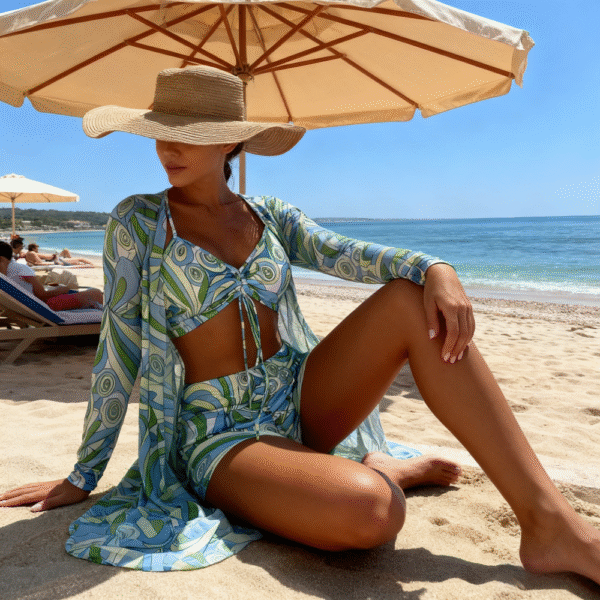 Conjunto De Fato De Banho Mulher 3 Peças + Brinde 2 Toalhas